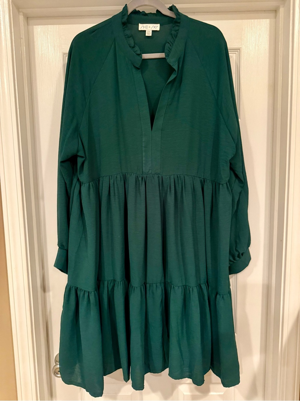 She & Sky long sleeve dress
